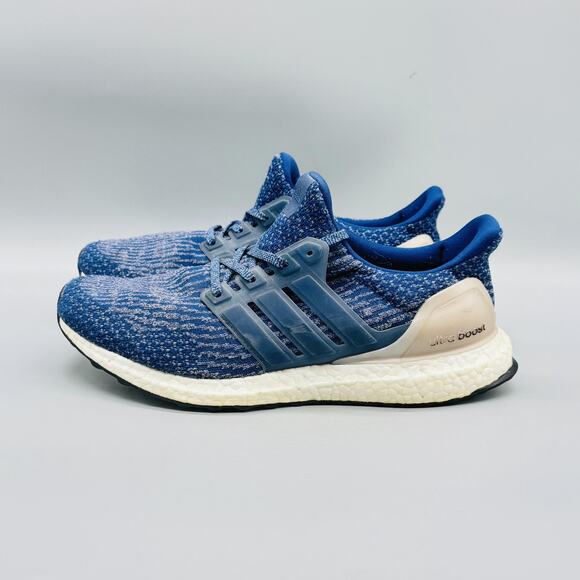 Adidas Shoes Womens 9 Blue Primeknit Ultra Boost 3.0 Running Athletic Sneakers - Picture 5 of 12